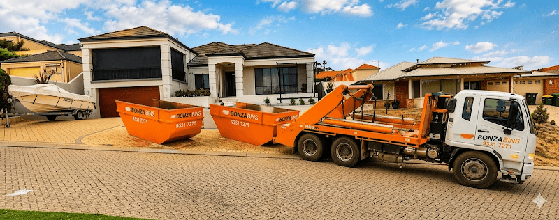 Bonza Skip Bins rubbish removal work in Rockingham