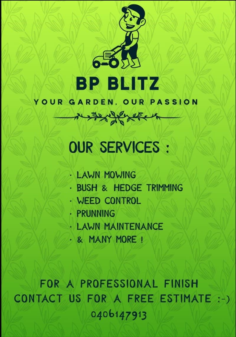 BP Blitz Garden Maintenance and Landscaping Services lawn care work in Salisbury