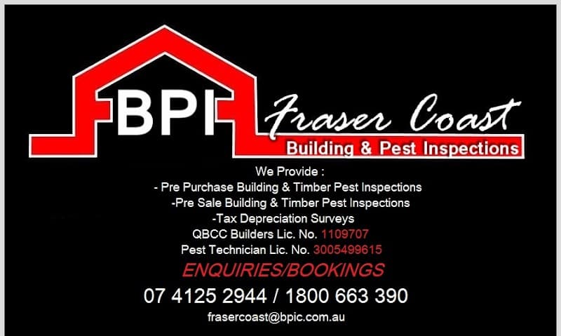BPI Fraser Coast- Building & Pest Inspections - Hervey Bay / Maryborough pest control work in Wondunna