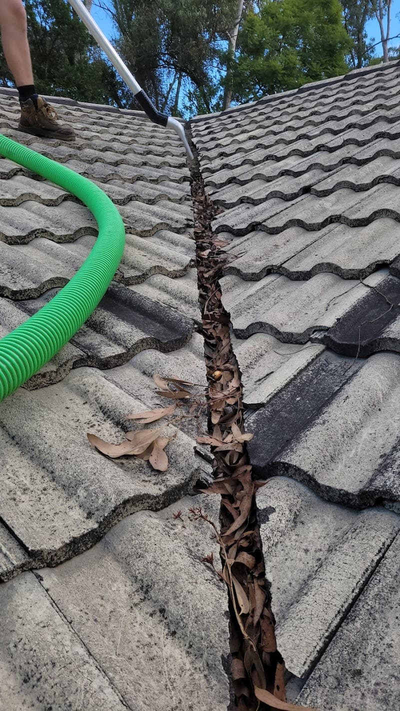 Brisbane Gutter and Solar Cleaning gutter cleaning work in Kenmore
