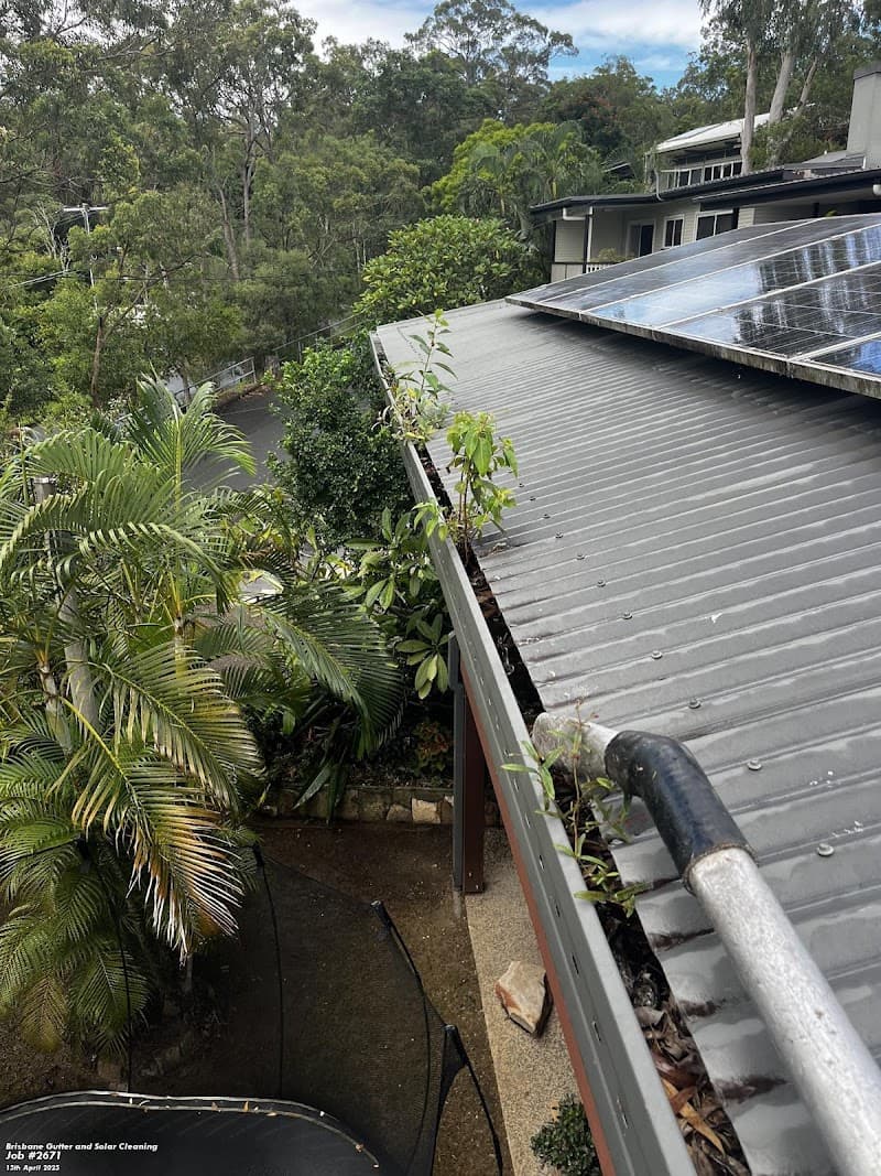 Brisbane Gutter and Solar Cleaning gutter cleaning work in Kenmore