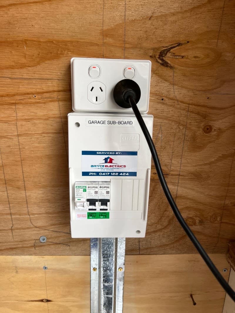 Bryce Electrics electrician work in Bellerive