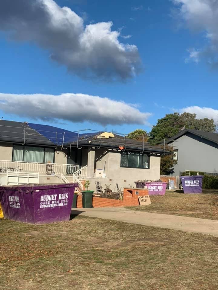 Budget Bins Canberra rubbish removal work in Theodore