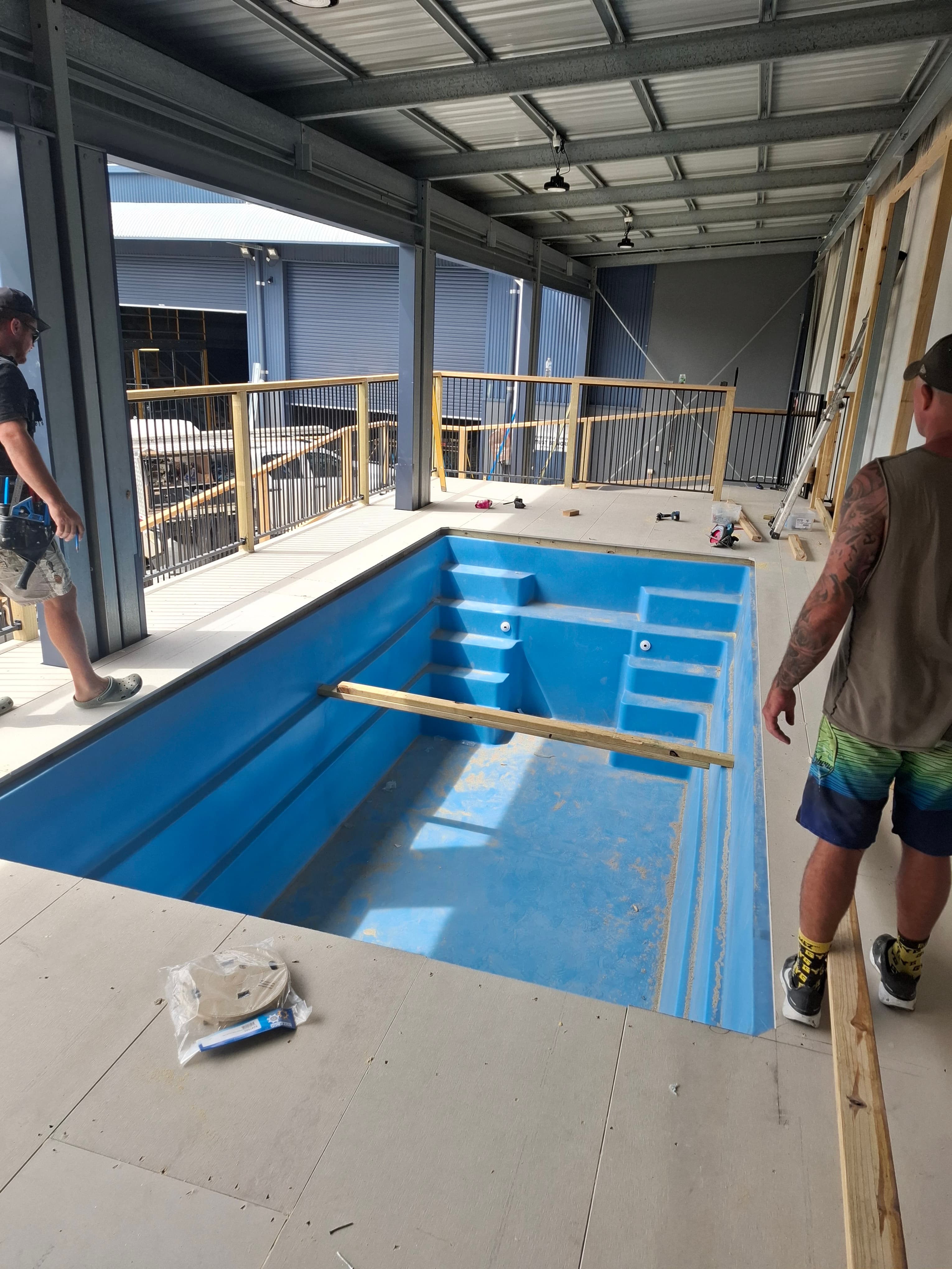 Cocktail Pools pool builder work in Wellington Point