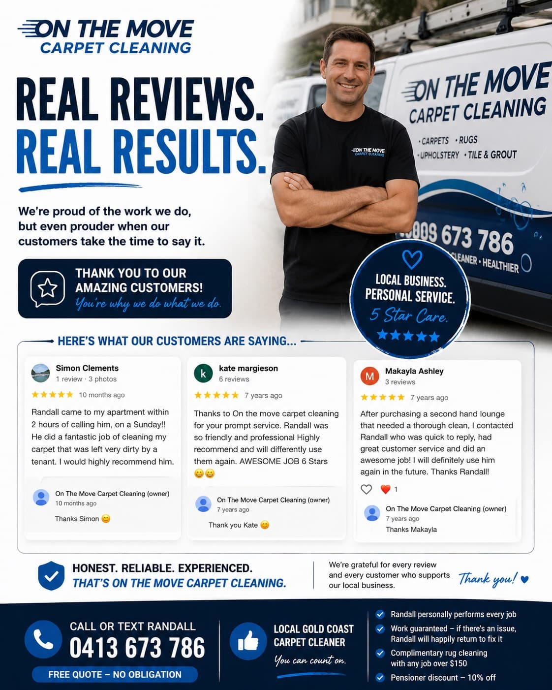On The Move Carpet Cleaning carpet cleaning work in Mermaid waters