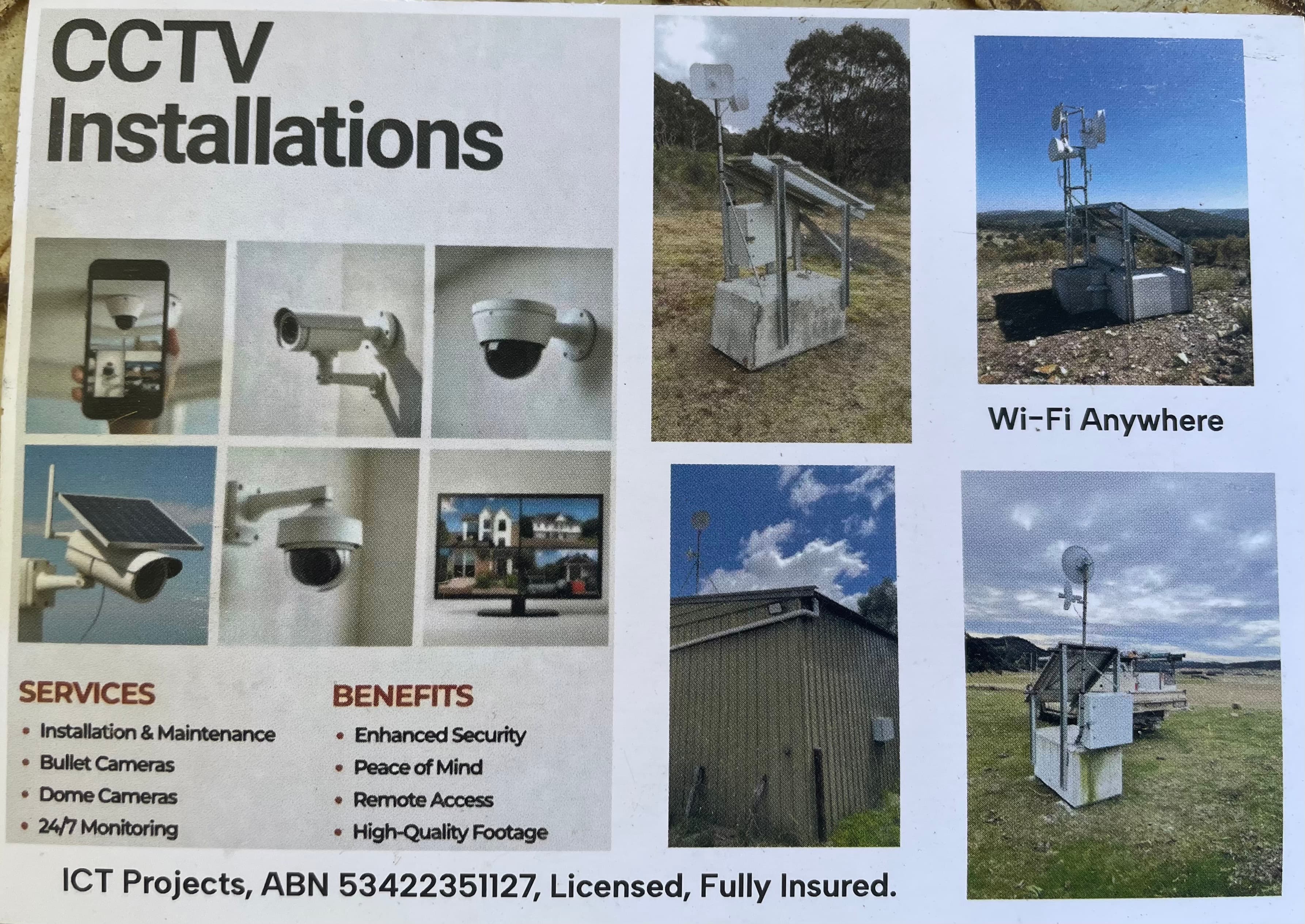 ICT Projects security & cctv work in Canberra