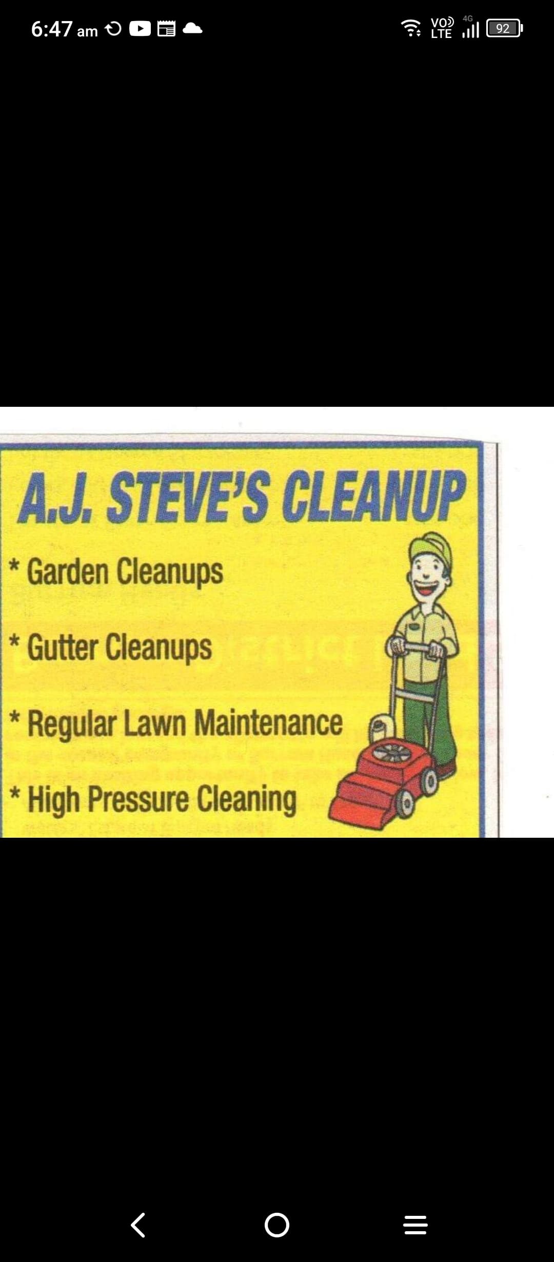 A.J STEVE'S CLEAN UP gutter cleaning work in Logan