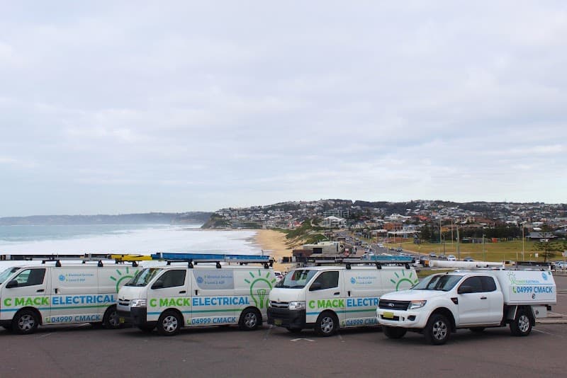 C Mack Electrical electrician work in Merewether