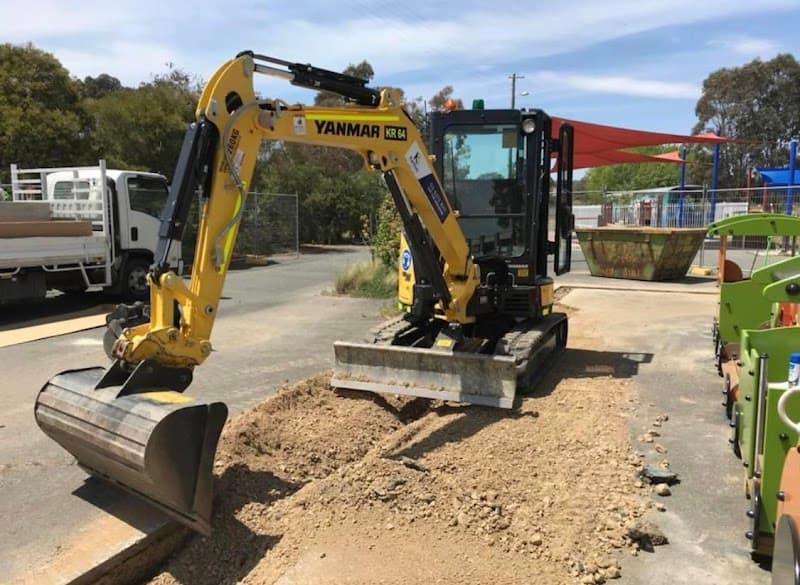Canberra Mini Diggers demolition work in Fyshwick