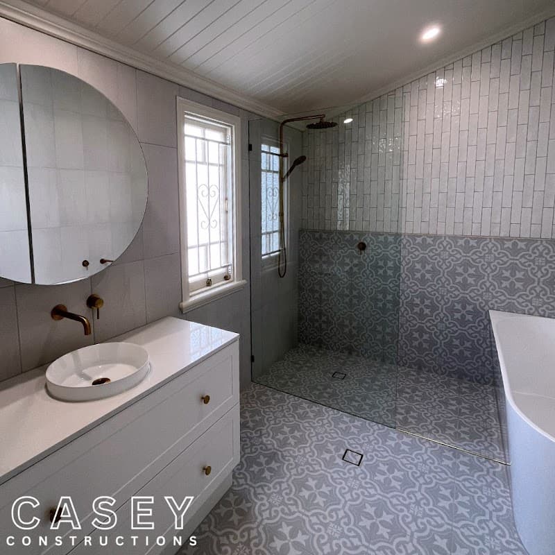 Casey Constructions bathroom renovation work in Cannon Hill
