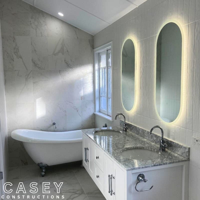Casey Constructions bathroom renovation work in Cannon Hill