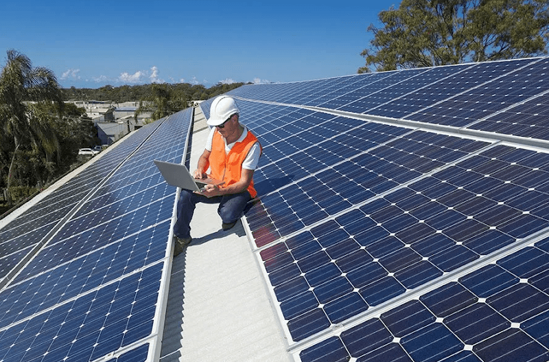 Central Solar Services solar panel installation work in Garbutt