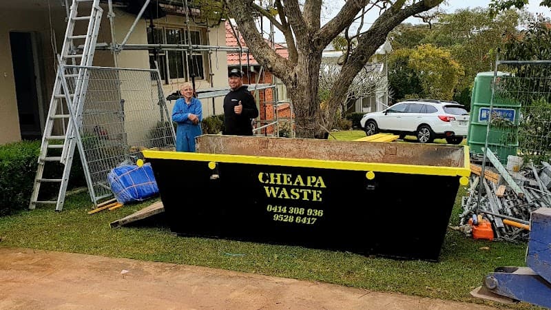 Cheapa Waste Skips rubbish removal work in Bonnet Bay