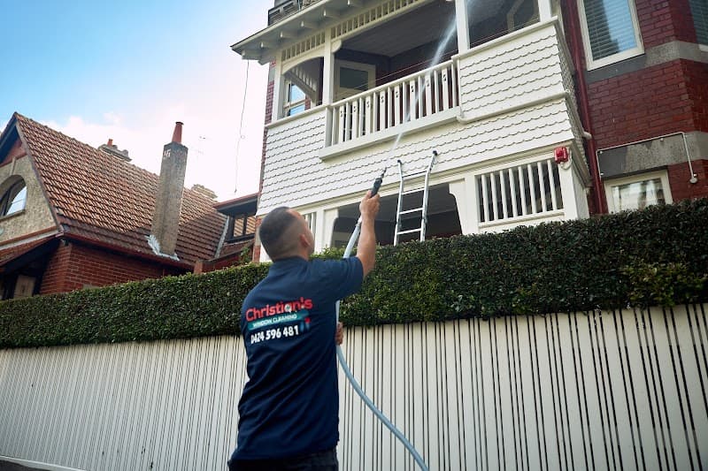 Christian's Exterior Cleaning gutter cleaning work in South Yarra