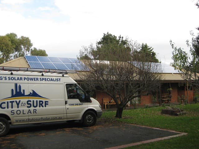 City To Surf Solar solar panel installation work in Grovedale