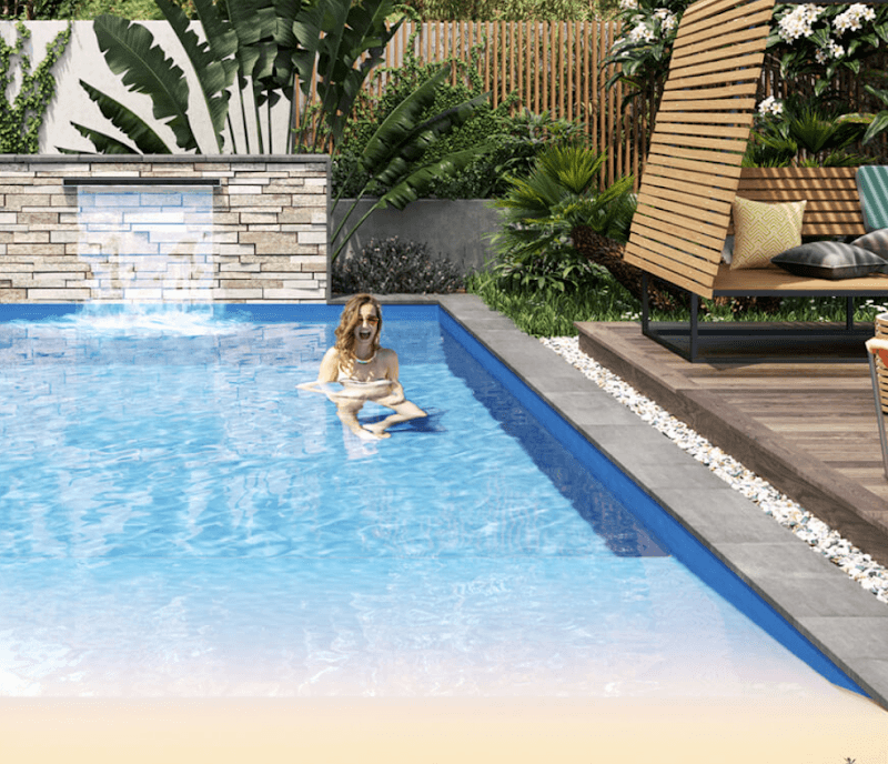 Classic Pools pool builder work in Loganlea