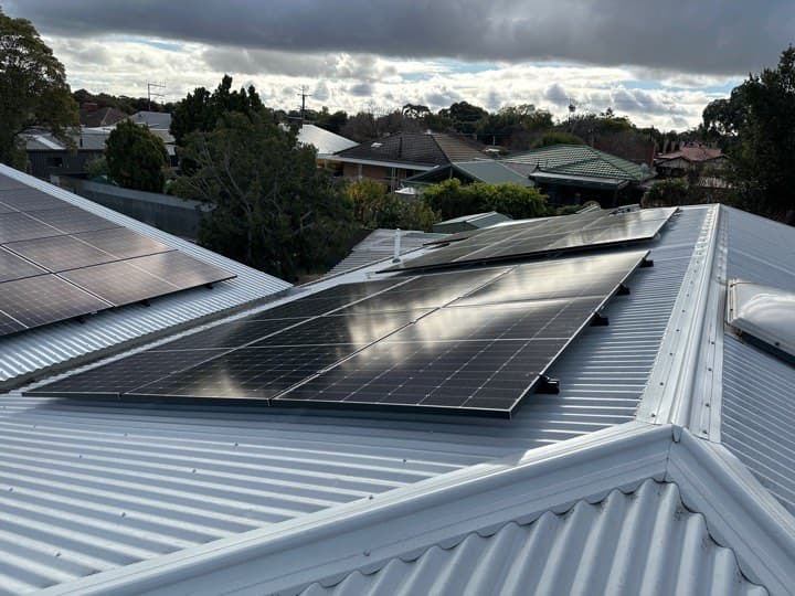 Clayton Solar and Electrical solar panel installation work in Adelaide