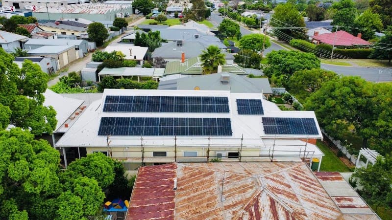 Clean Energy Solutions solar panel installation work in Wodonga