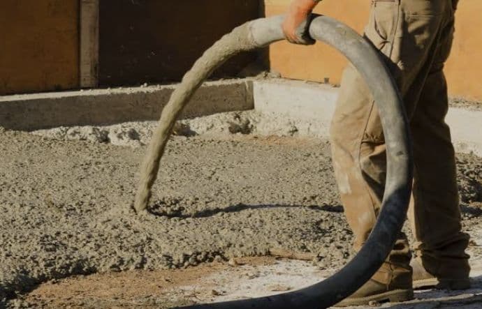 Con-line concrete pumping concreting work in Rosebery