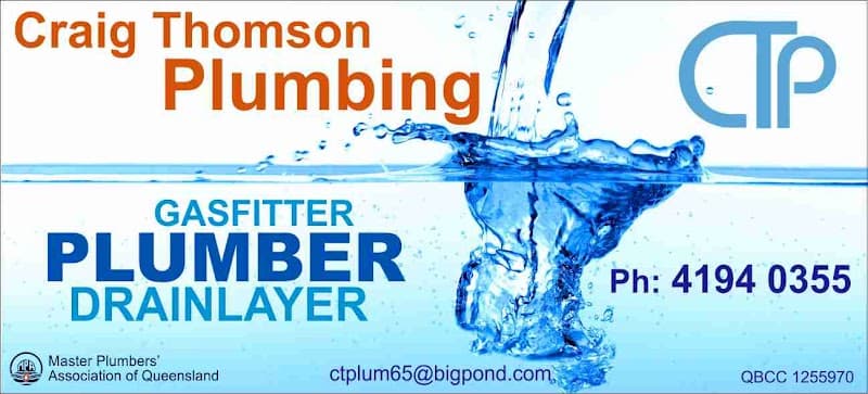Craig Thomson Plumbing plumber work in Pialba