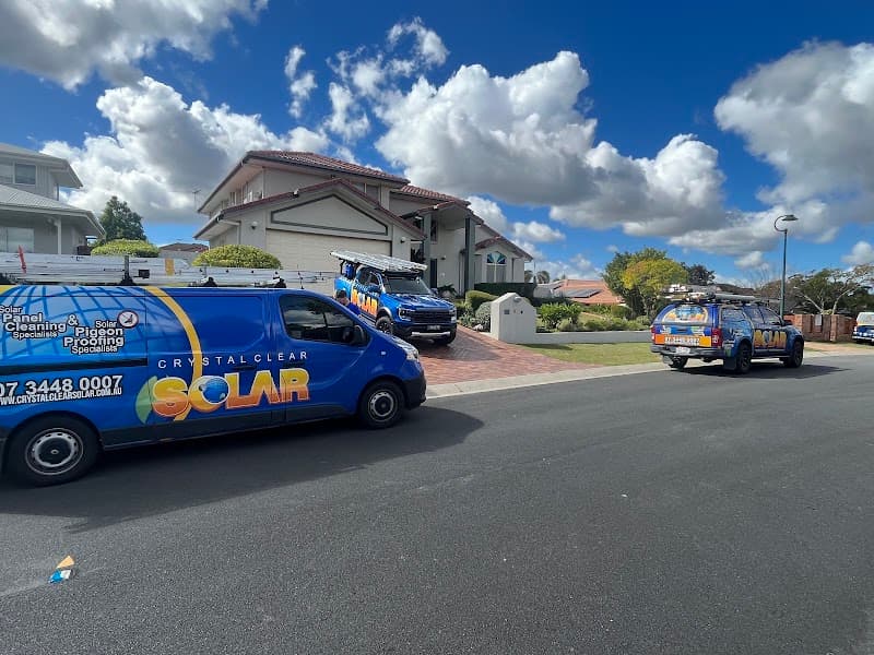 Crystal Clear Solar solar panel cleaning work in North Lakes