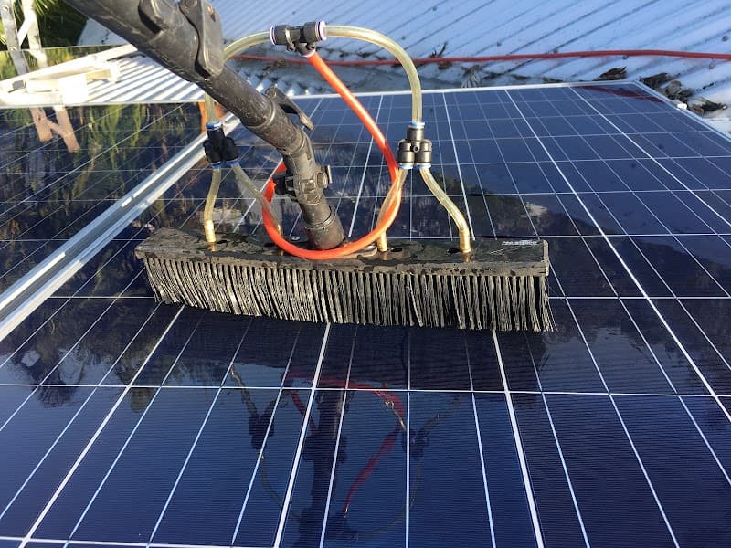 Crystal Clear Solar solar panel cleaning work in North Lakes