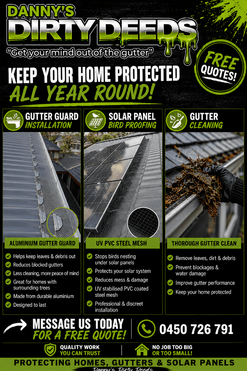 Danny's Dirty Deeds gutter cleaning work in null