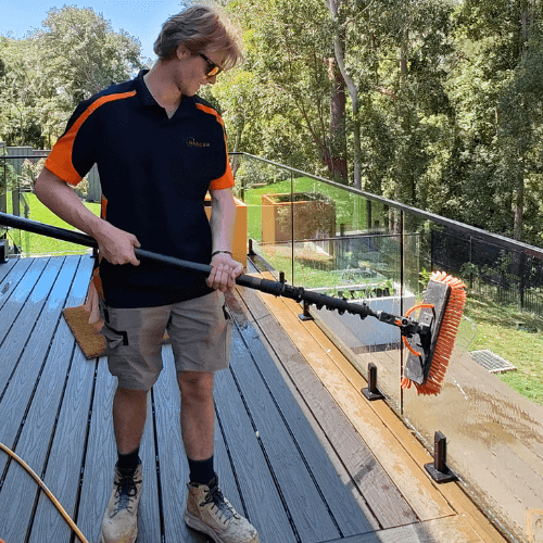Dazzler Cleaning PTY LTD gutter cleaning work in Cooranbong