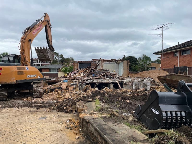 Democorp Australia demolition work in Rydalmere