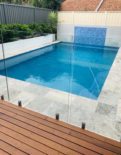 Design Pools pool builder work in Blakehurst