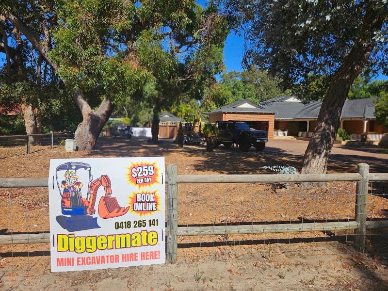 Diggermate Mandurah demolition work in Falcon