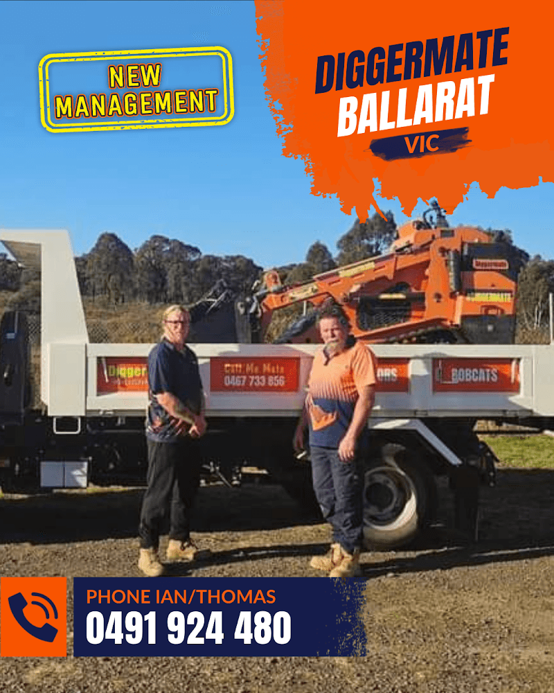 Diggermate Mini Excavator Hire Ballarat demolition work in Wendouree