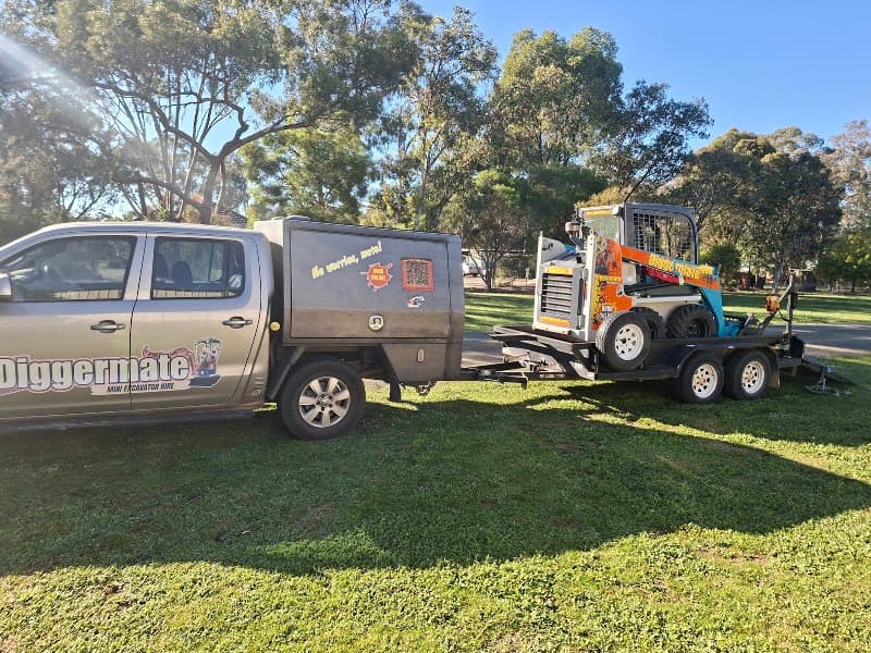 Diggermate Mini Excavator Hire Ballarat demolition work in Wendouree
