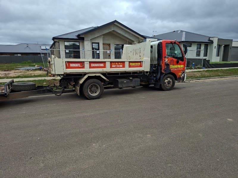 Diggermate Mini Excavator Hire Ballarat demolition work in Wendouree