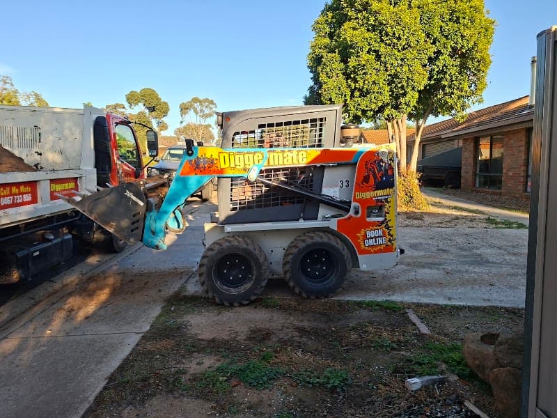 Diggermate Mini Excavator Hire Ballarat demolition work in Wendouree