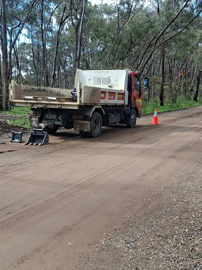 Diggermate Mini Excavator Hire Bendigo demolition work in Eaglehawk
