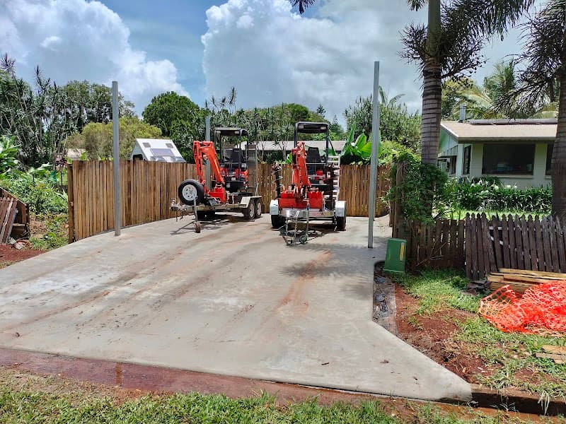 Diggermate Mini Excavator Hire Cairns demolition work in Manoora