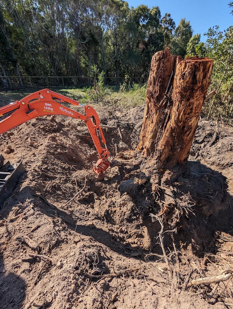 Diggermate Mini Excavator Hire Hervey Bay demolition work in Craignish