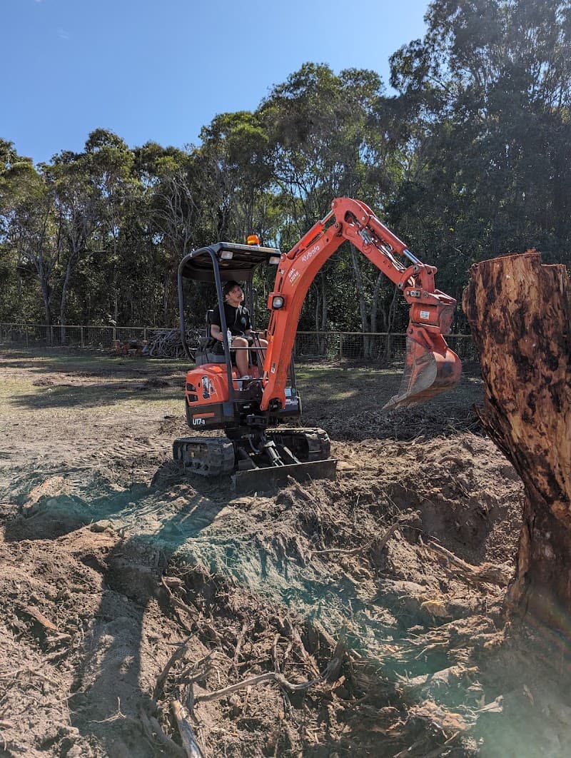 Diggermate Mini Excavator Hire Hervey Bay demolition work in Craignish