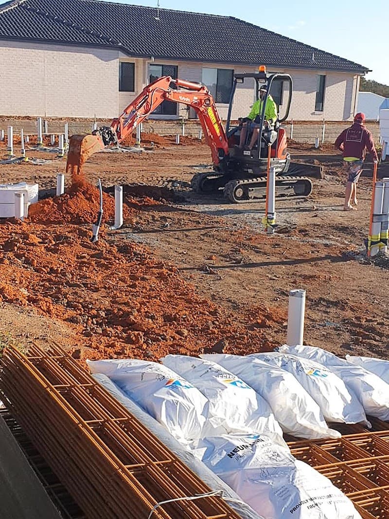 Diggermate Mini Excavator Hire Ipswich demolition work in New Chum