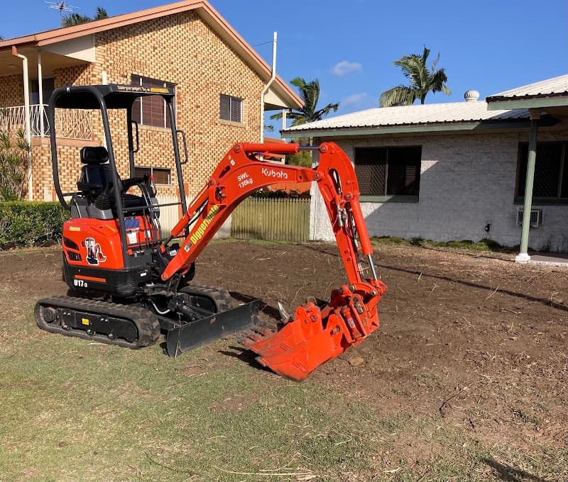 Diggermate Mini Excavator Hire Mackay concreting work in Richmond