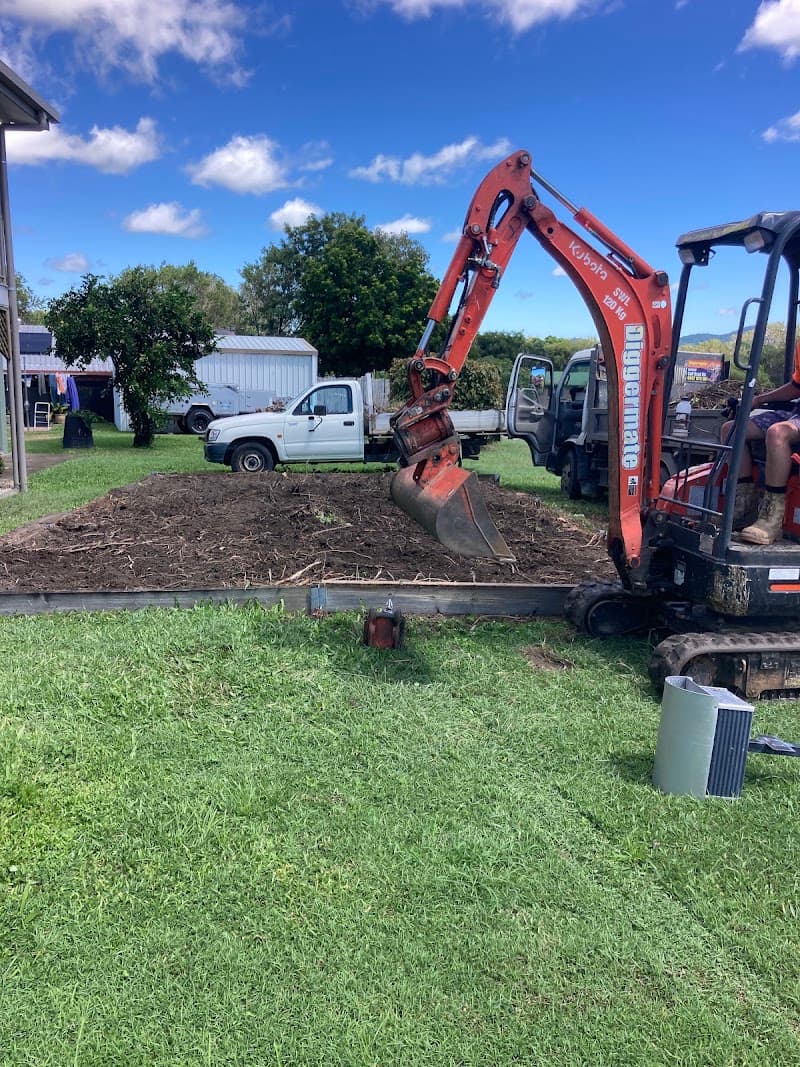 Diggermate Mini Excavator Hire Mackay concreting work in Richmond