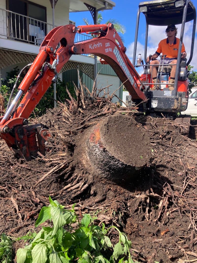 Diggermate Mini Excavator Hire Mackay concreting work in Richmond