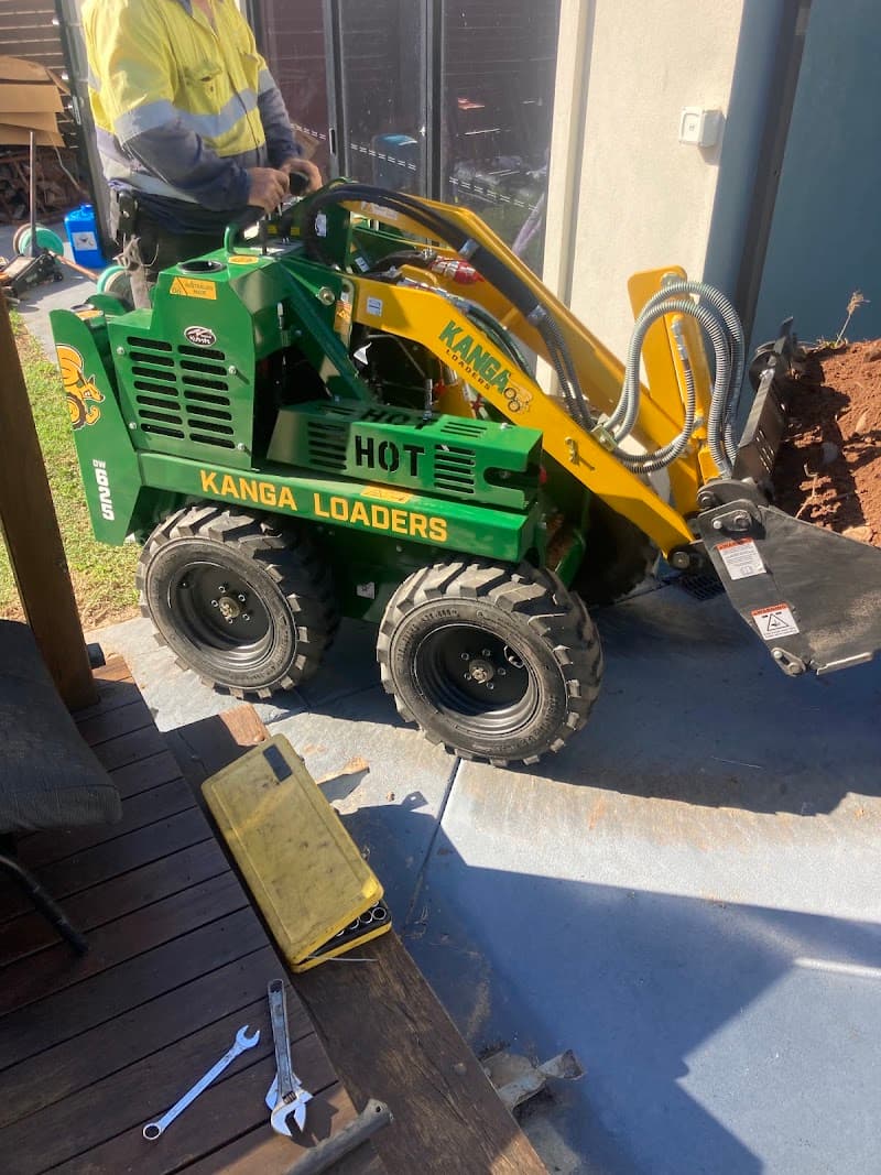 Diggermate Mini Excavator Hire Mackay concreting work in Richmond