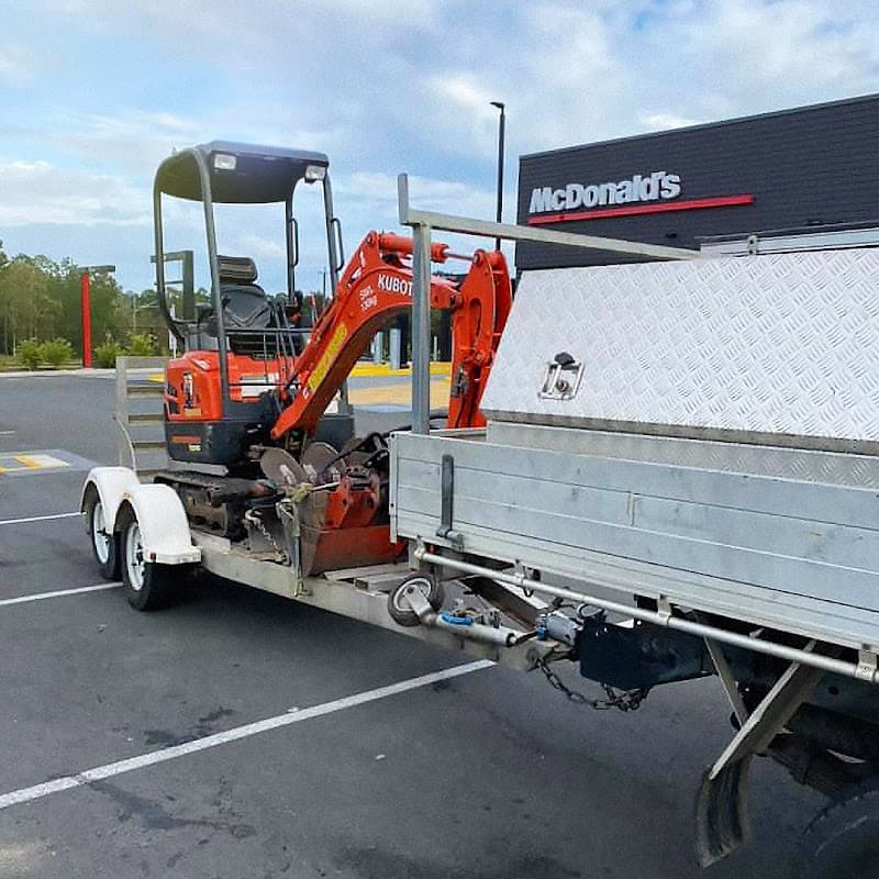 Diggermate Mini Excavator Hire Toowoomba North demolition work in Gowrie Junction