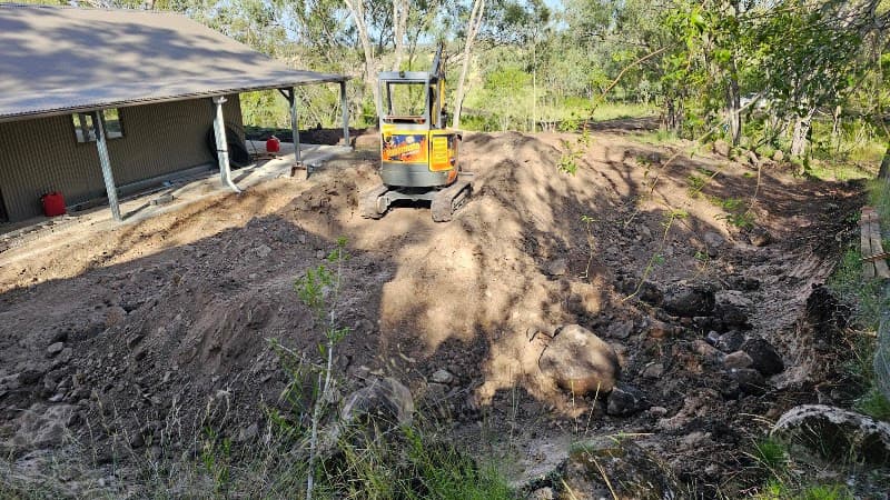 Diggermate Mini Excavator Hire Toowoomba South demolition work in East Toowoomba