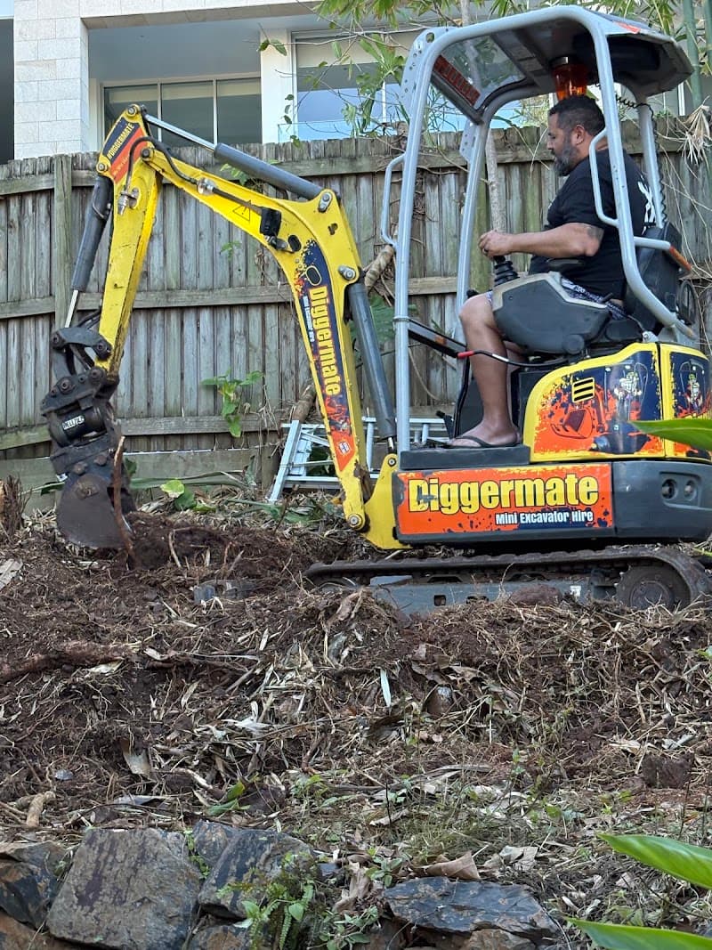 Diggermate Mini Excavator Hire Yeppoon demolition work in Bondoola