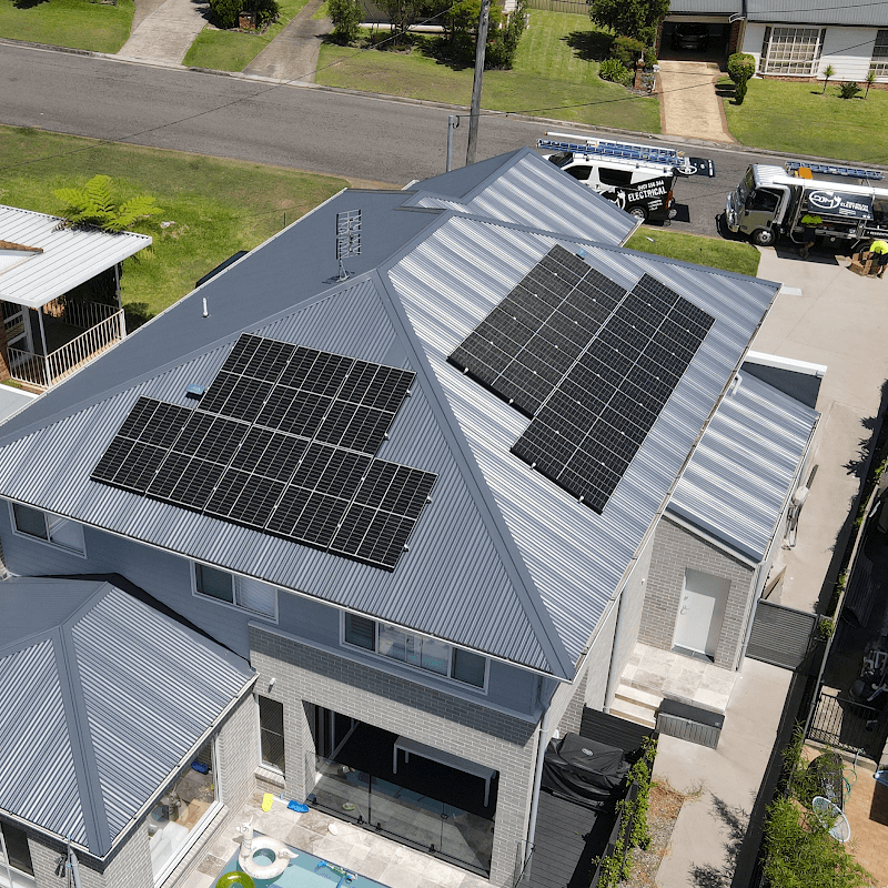 DJM Electrical & Solar solar panel installation work in Warners Bay