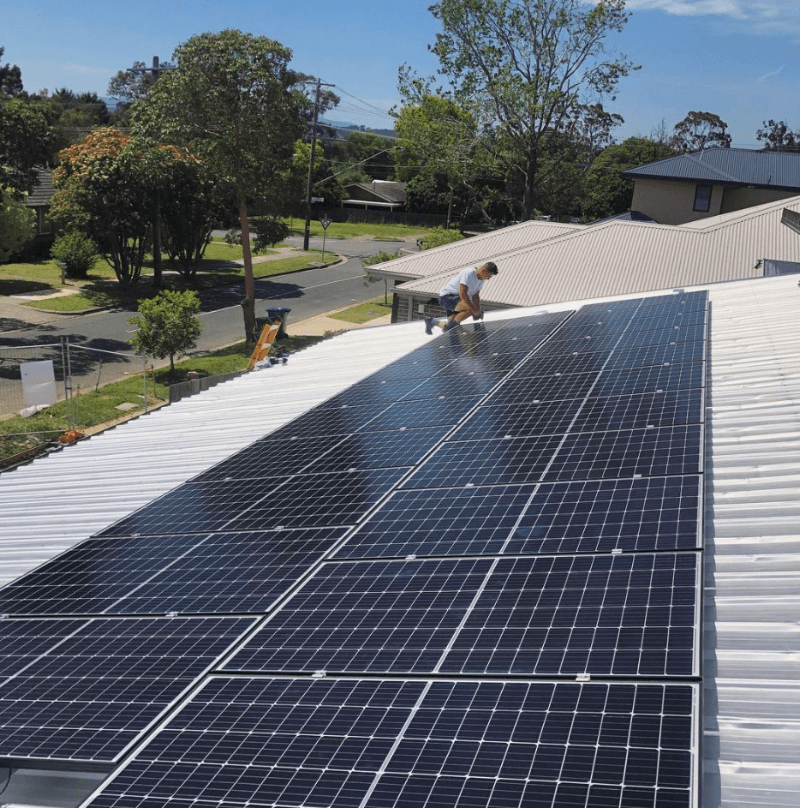 DNL Electrical & Solar solar panel installation work in Rosebud