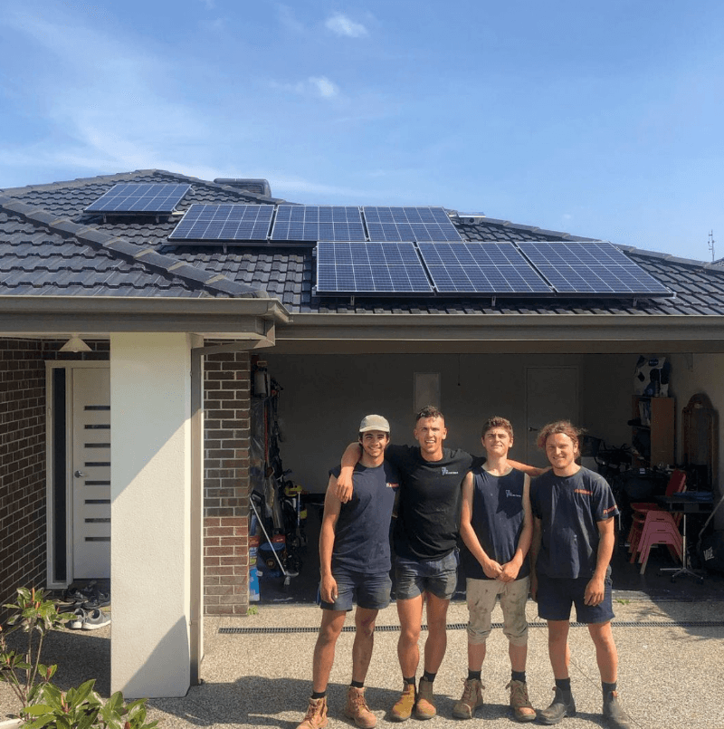 DNL Electrical & Solar solar panel installation work in Rosebud